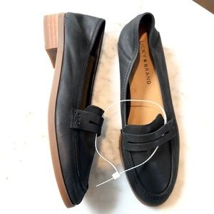 New LUCKY BRAND Black Leather Loafers Women’s 7